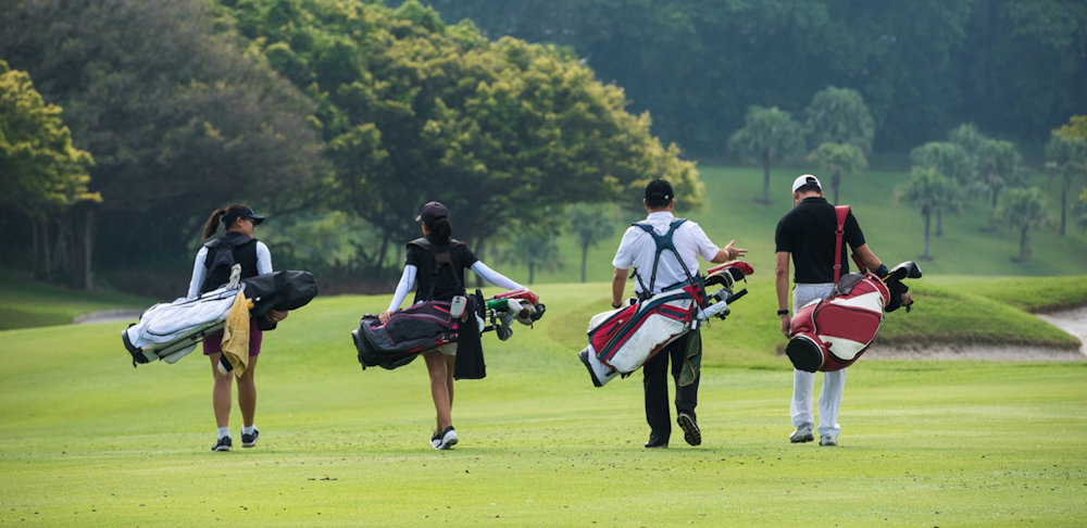 Foursome at The Ridge Golf Course